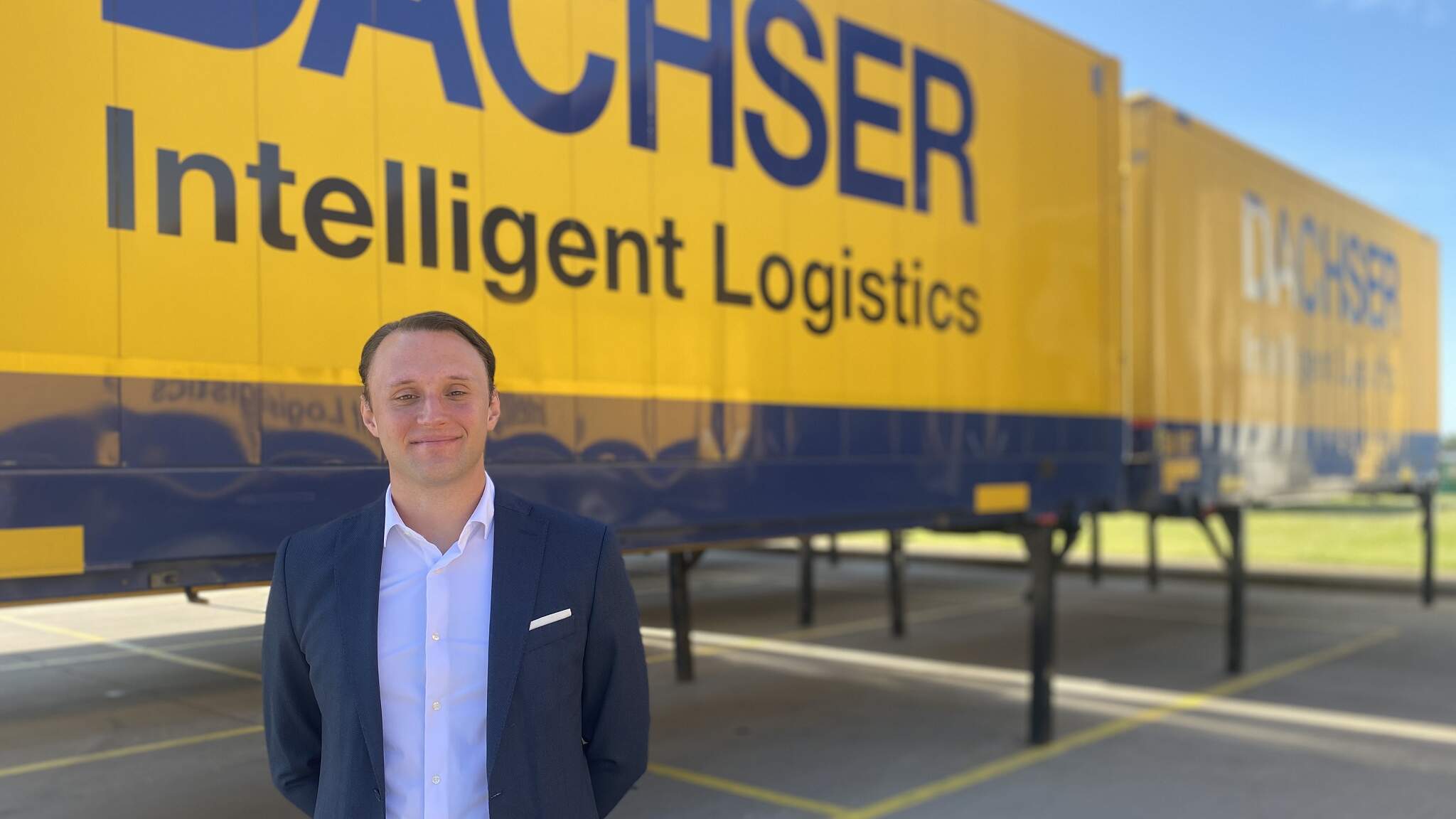 Andreas Pedersen, speditör i avdelningen för chartertransporter hos DACHSER Denmark i Köpenhamn.