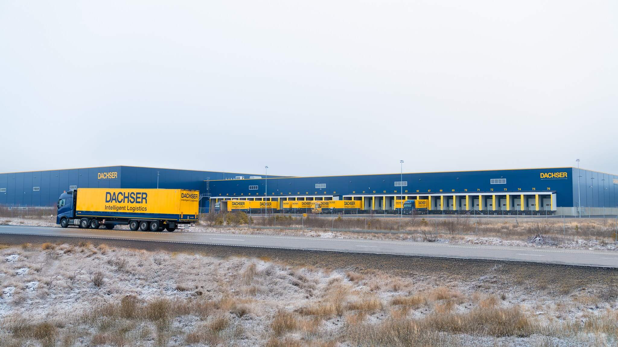 DACHSER Swedens nya filial söder om Jönköping, längs med E4 och riksväg 30, nära trafikplats Stigamo. DACHSER Swedens nya filial söder om Jönköping, längs med E4 och riksväg 30, nära trafikplats Stigamo.